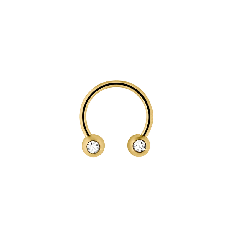 Stone Hufeisen Gold