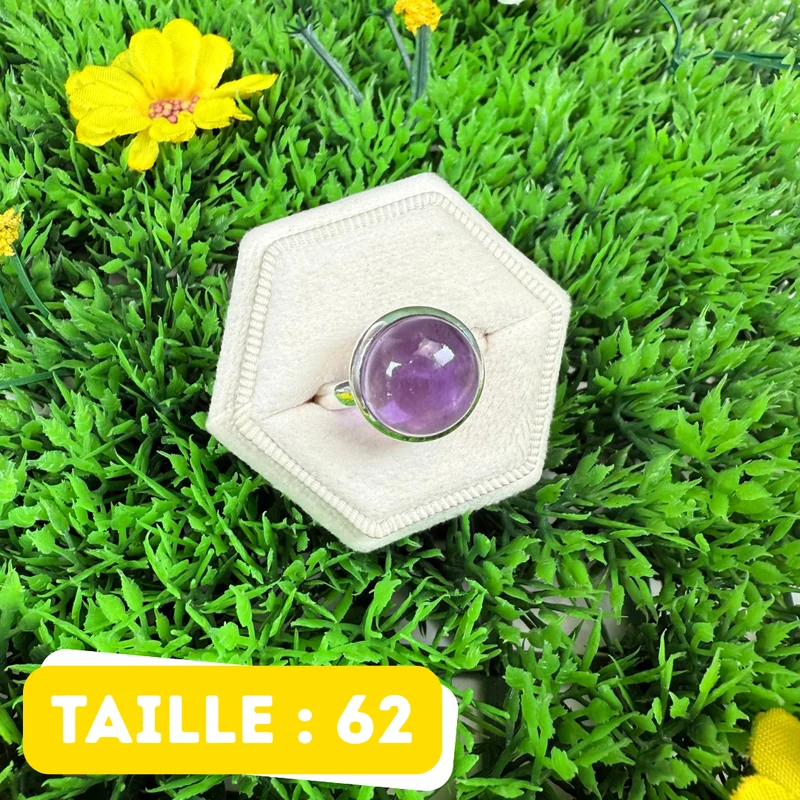 925 Silber Amethyst Ring #241