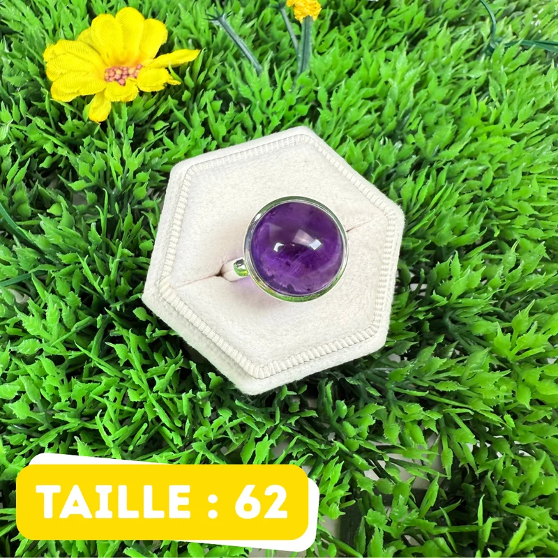 925 Silber Amethyst Ring #239