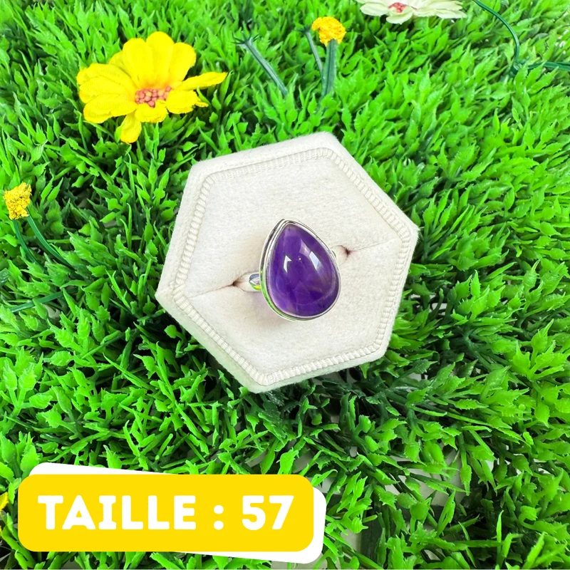 925 Silber Amethyst Ring #238