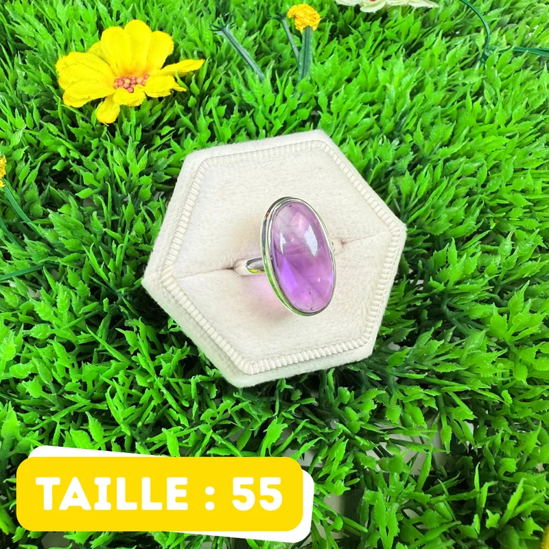 925 Silber Amethyst Ring #237