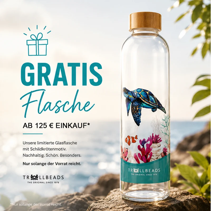 Trollbeads Trinkflasche Schildkröten Leben