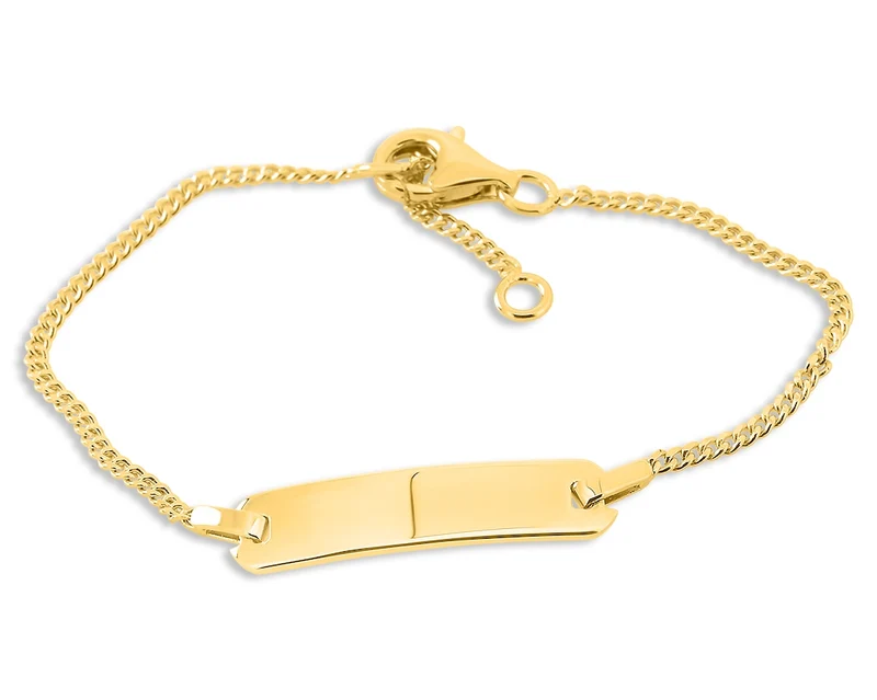 ID ARMBAND ZUR TAUFE GOLD KINDERSCHMUCK MIT GRAVUR TAUFSCHMUCK TAUFARMBAND