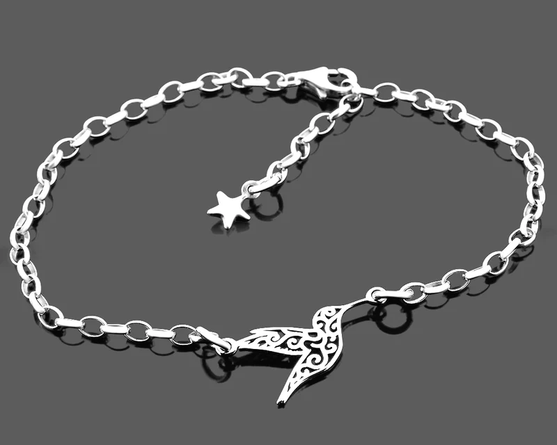 FILIGRANES ARMBAND MIT KOLIBRI DAMENARMBAND SILBER SILBERSCHMUCK