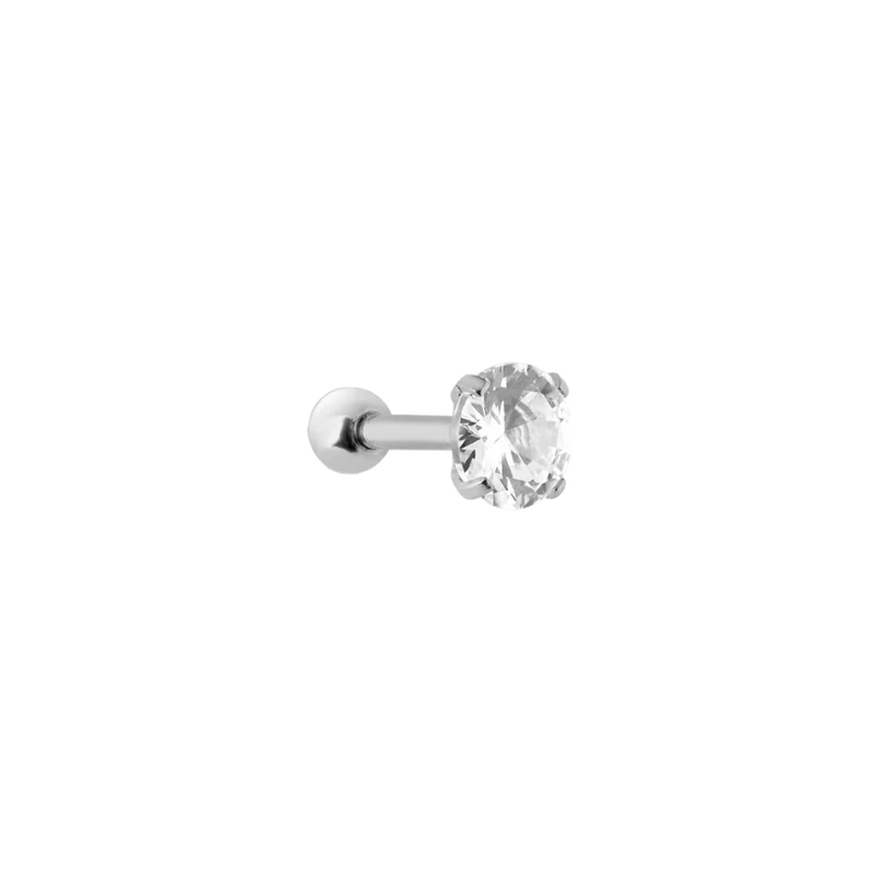 Hi-Life Crystal Ohr Piercing Silber