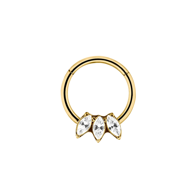 Iconic Lotus Clicker Piercing Gold