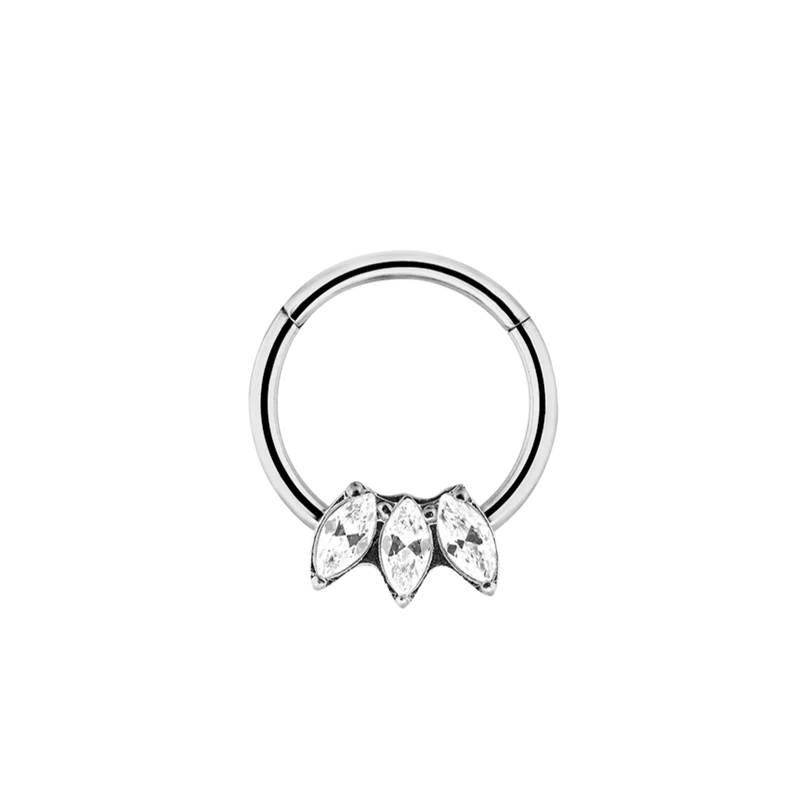 Iconic Lotus Clicker Piercing Silber
