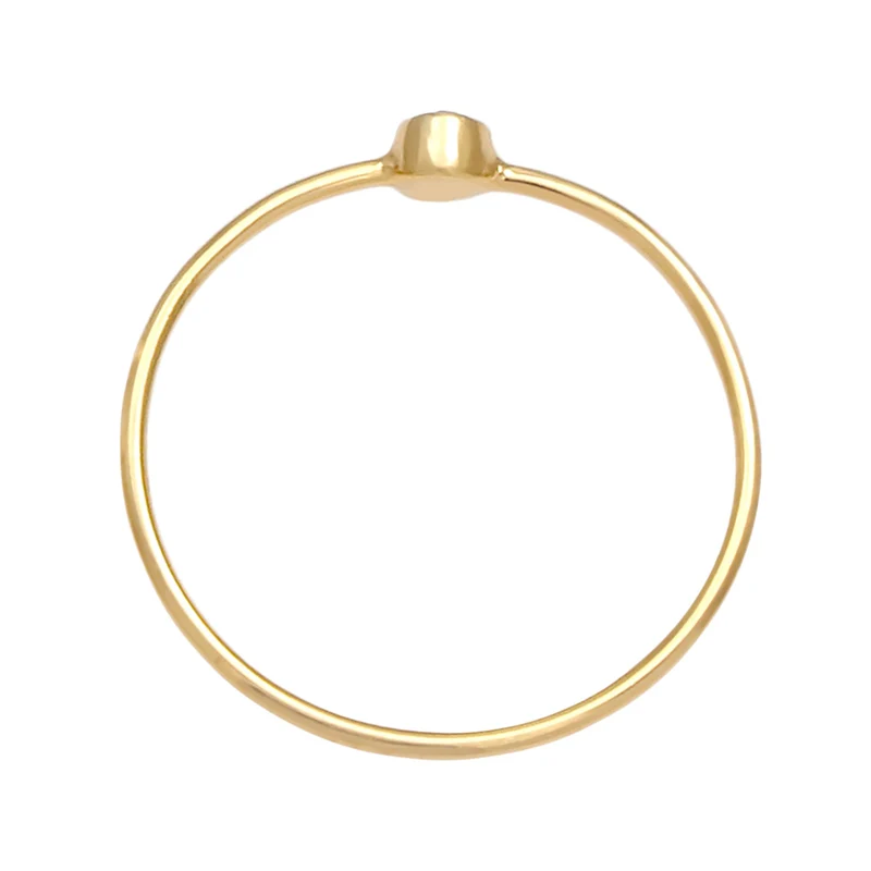 Stapelring Solitär | Kristall (Grün)