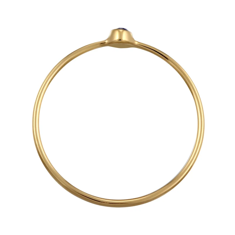 Stapelring Solitär | Kristall (Grün)