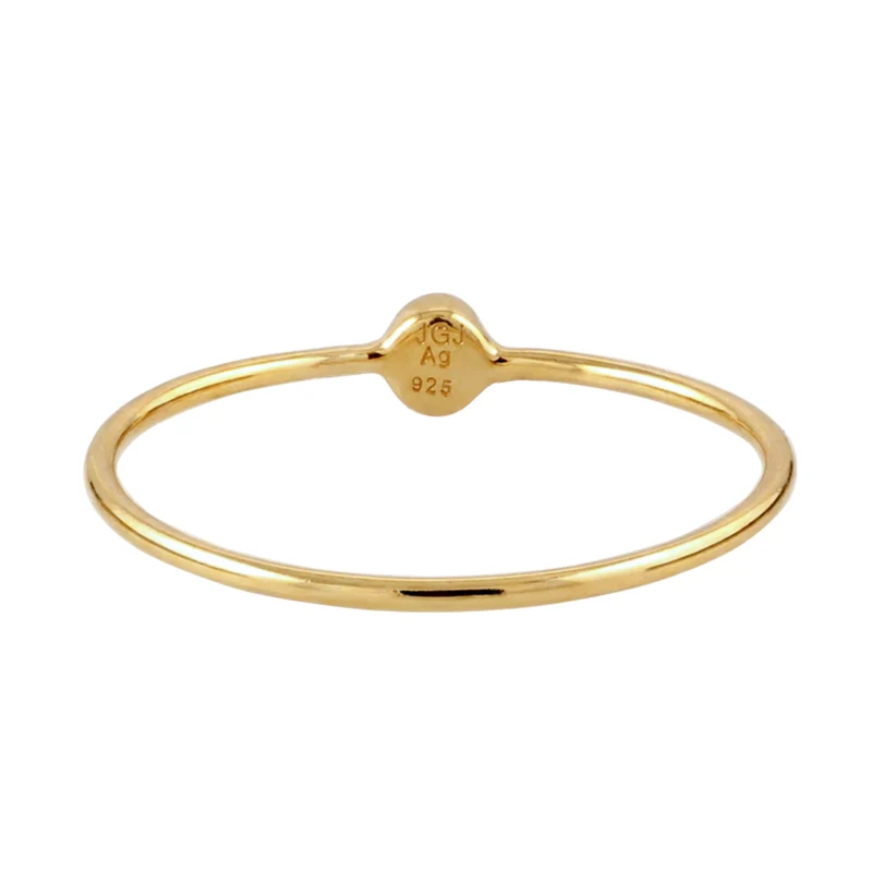 Stapelring Solitär | Kristall (Grün)