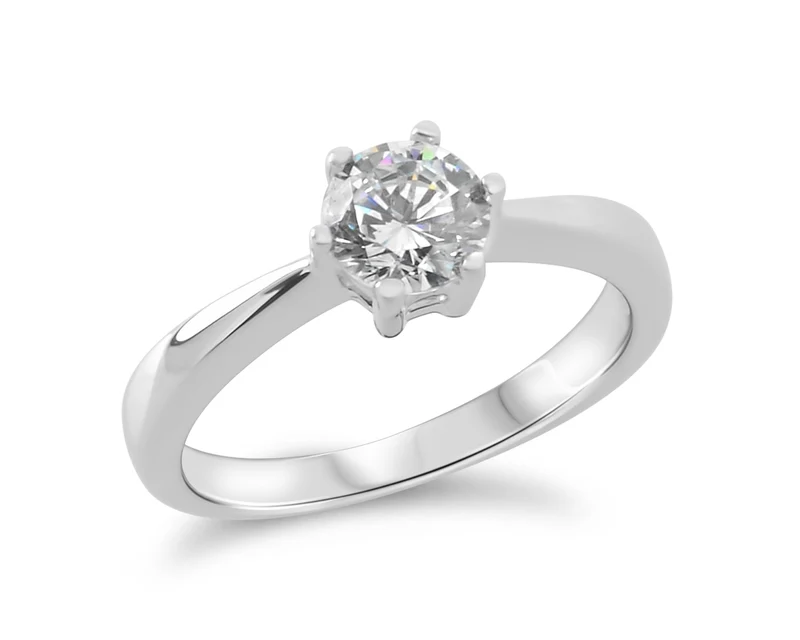 ANTRAGSRING DAMENRING 925 STERLING SILBER HEIRATSANTRAG RING VERLOBUNGSRING