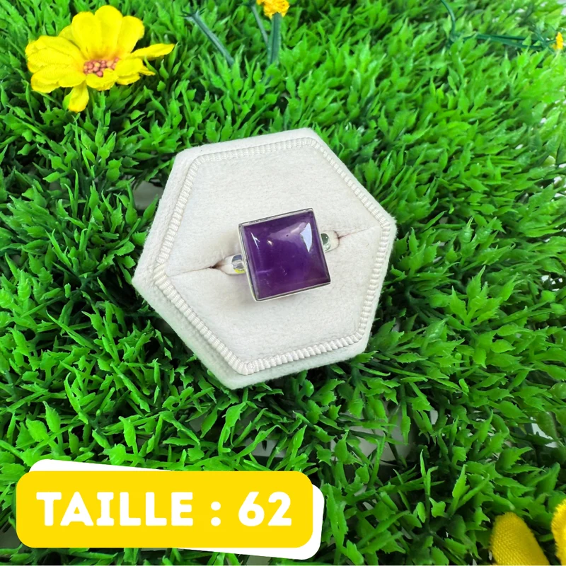 925 Silber Amethyst Ring #233