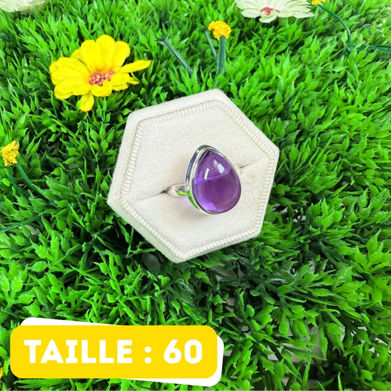 925 Silber Amethyst Ring #231