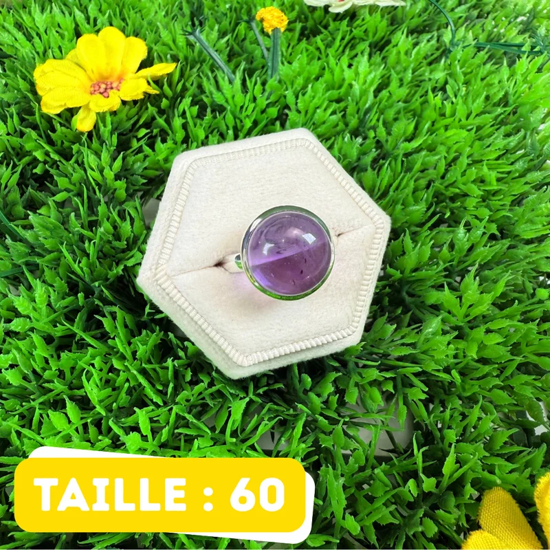 925 Silber Amethyst Ring #230