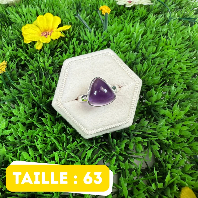 925 Silber Amethyst Ring #227