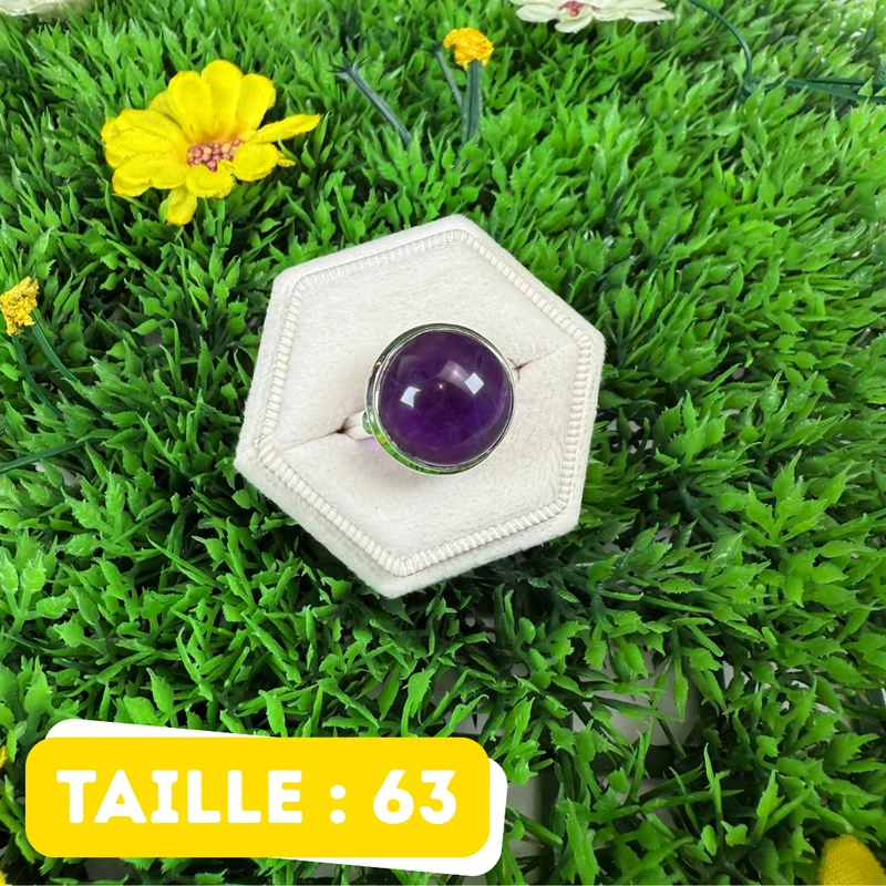 925 Silber Amethyst Ring #226