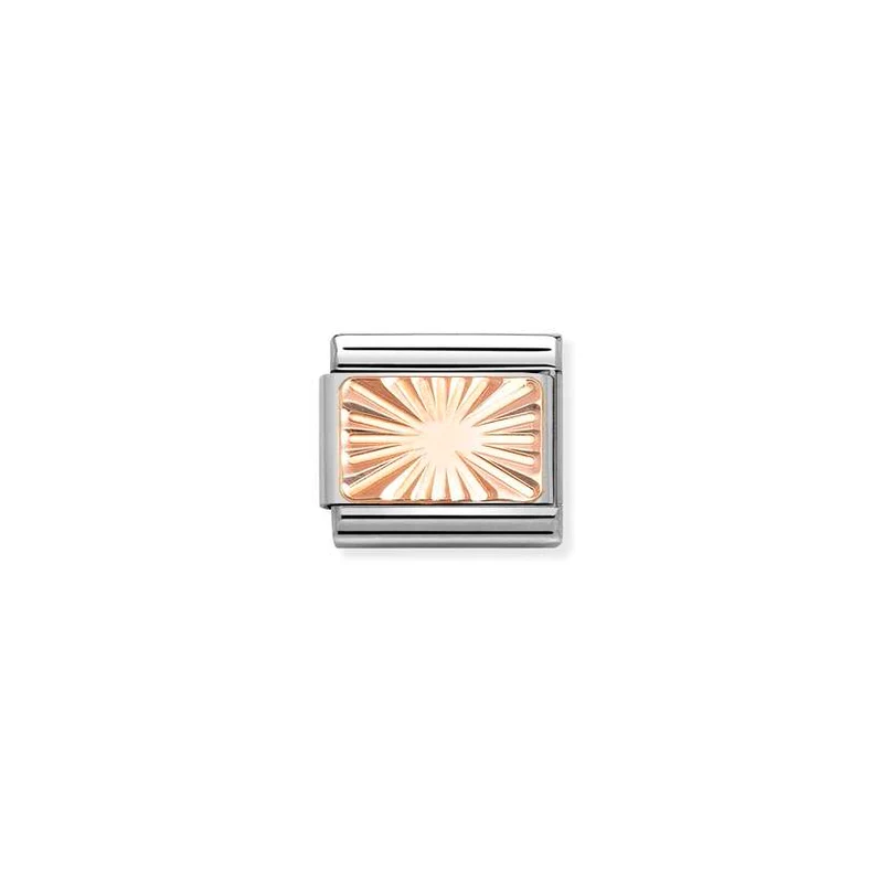 Classic Rose Gold Diamond-Etched Plate Fashion & Fun Charms