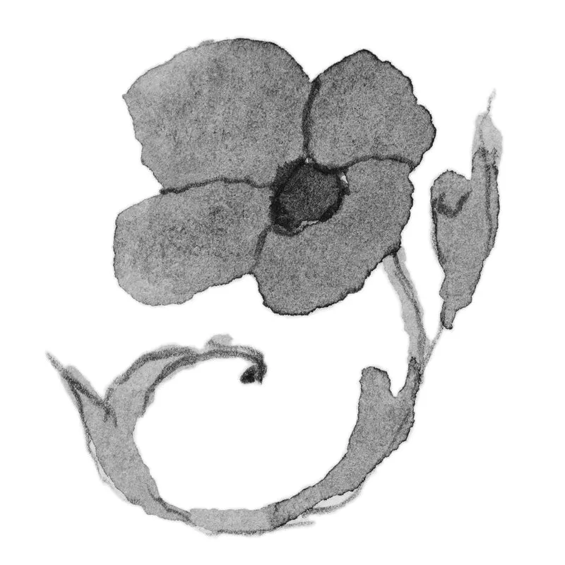 August Mohnblume Armband