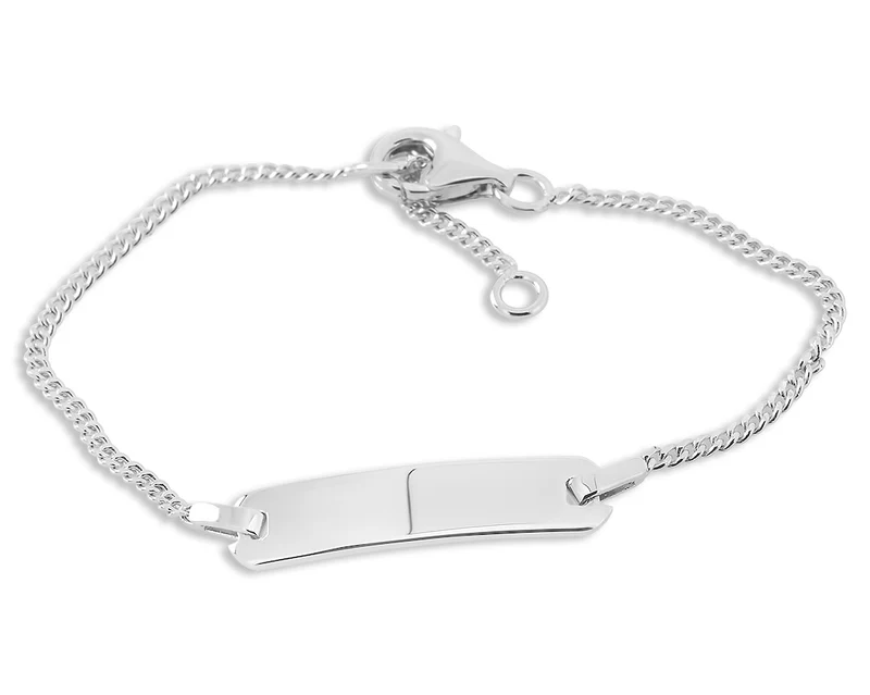 BABY ID ARMBAND SILBERSCHMUCK FÜR KINDER ARMBAND TAUFE KINDERARMBAND 925 SILBER