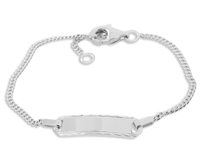 BABY KINDER ARMBAND MIT GRAVUR ID TAUFARMBAND 925 SILBER TAUFE