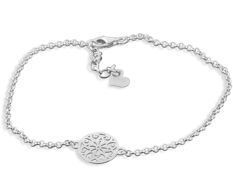 BLUME DES LEBENS SCHMUCK ZARTES SILBER ARMBAND