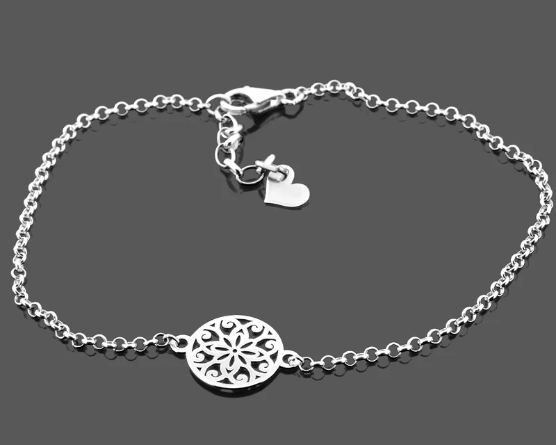 BLUME DES LEBENS SCHMUCK ZARTES SILBER ARMBAND
