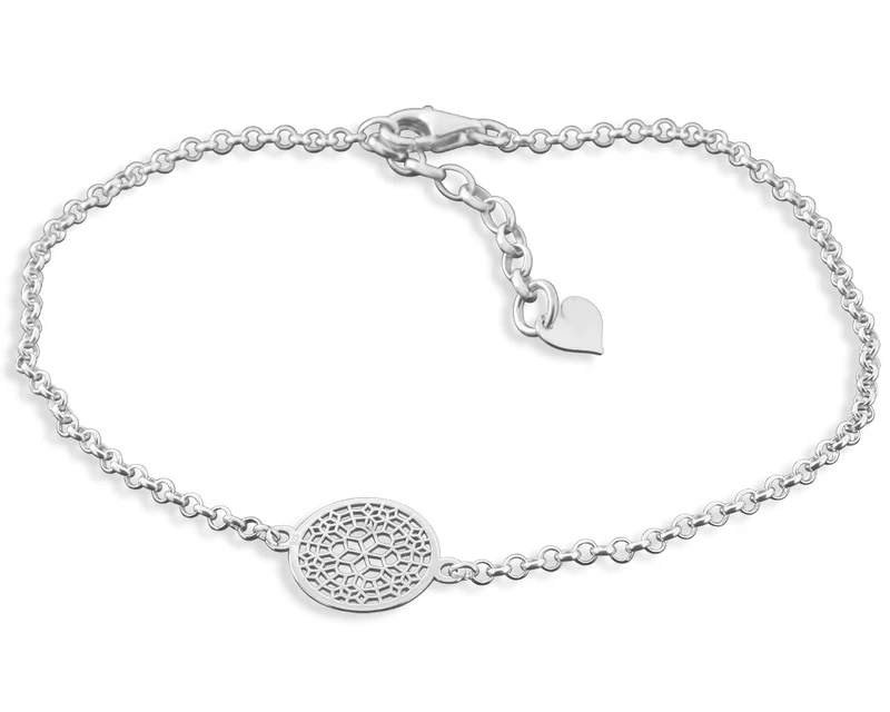 ARMBAND BLUME DES LEBENS 925 SILBER DAMENARMBAND SCHMUCK ONLINE
