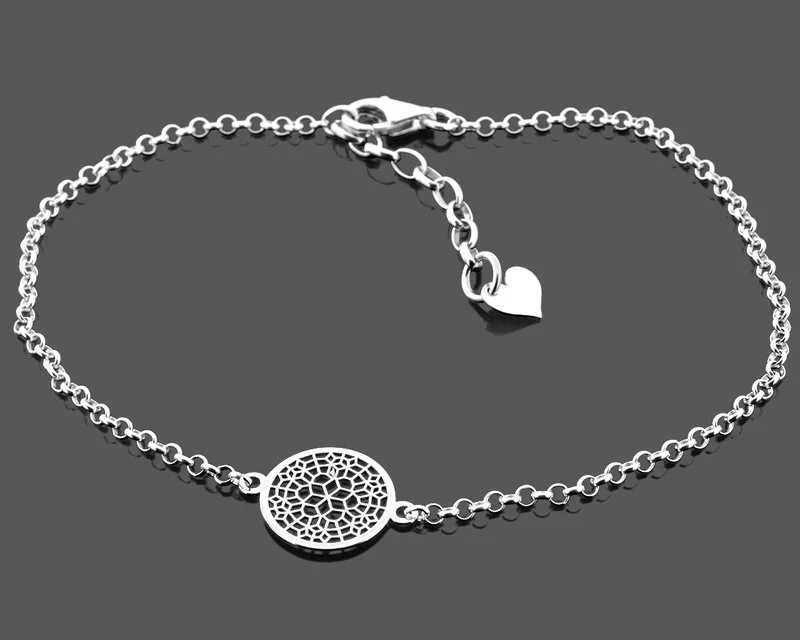 ARMBAND BLUME DES LEBENS 925 SILBER DAMENARMBAND SCHMUCK ONLINE