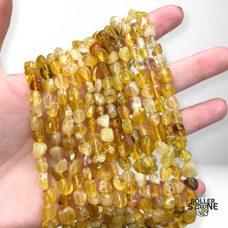 Gelbe Opal-Barockperle