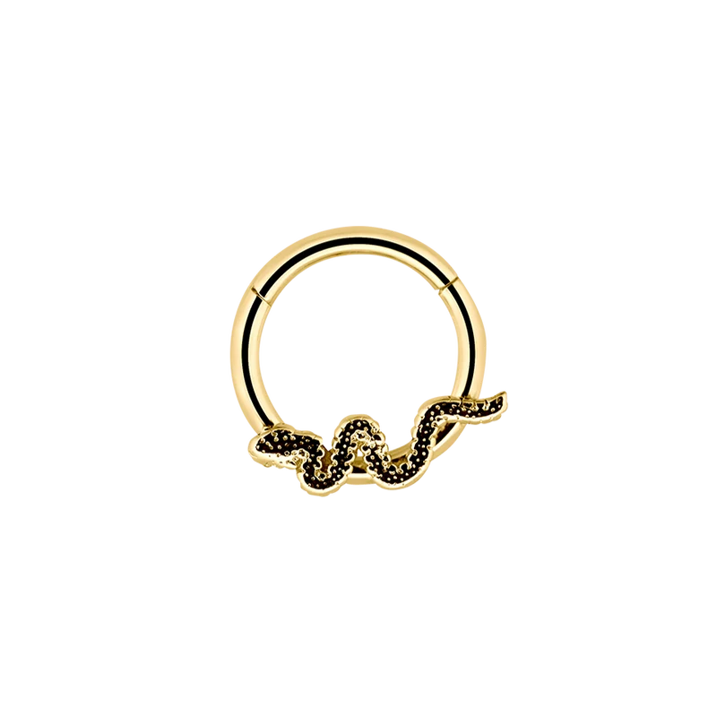Iconic Snake Clicker Piercing Gold