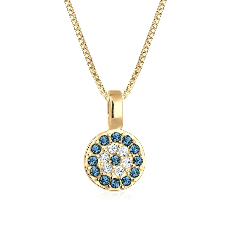 Halskette | Mit Kristallen von Swarovski® (Blau)