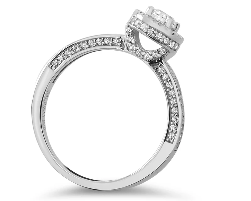 DAMENRING SILBERRING MIT GRAVUR VERLOBUNGSRING SILBER RING ANTRAG