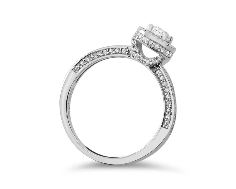 DAMENRING SILBERRING MIT GRAVUR VERLOBUNGSRING SILBER RING ANTRAG