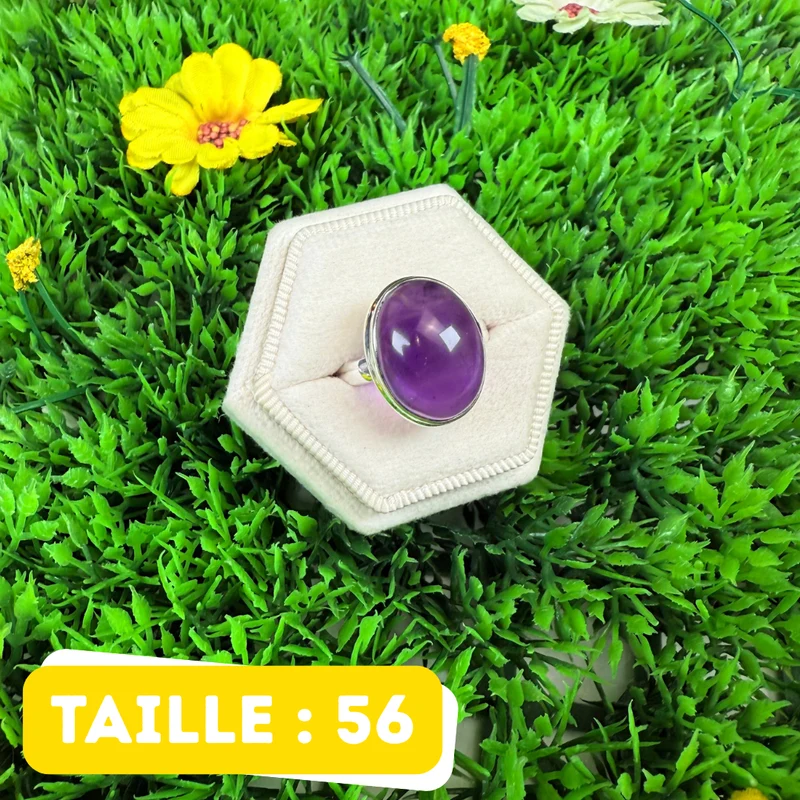 925 Silber Amethyst Ring #221