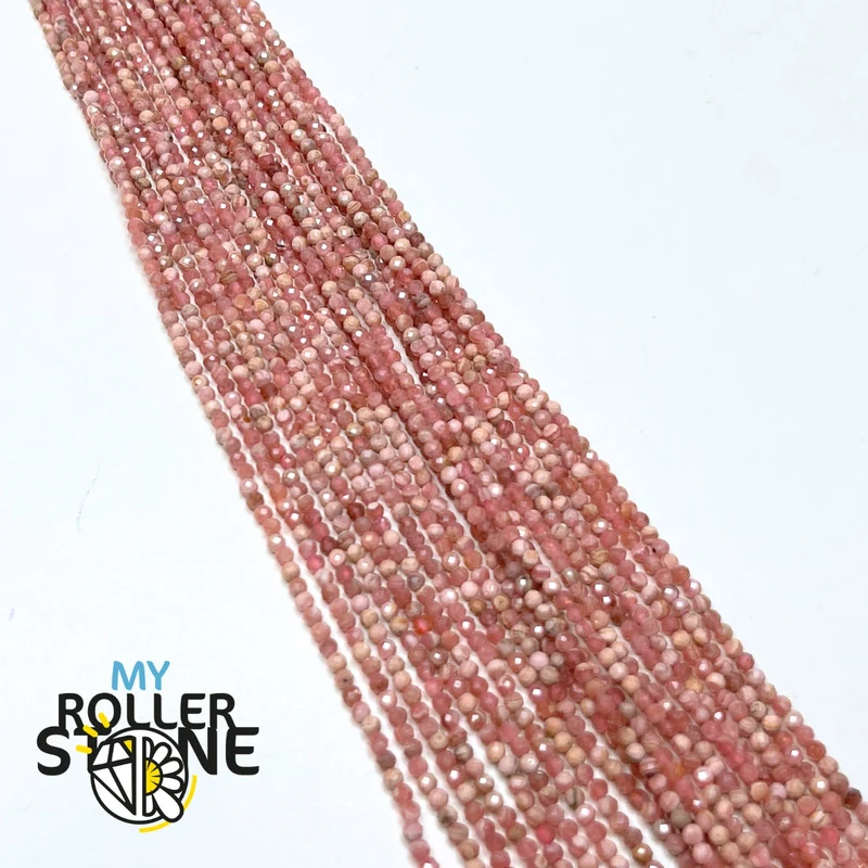 Rhodochrosit Facettierte Perle 3A