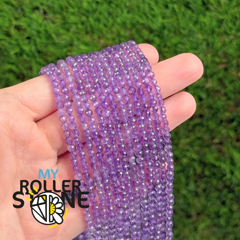 3A Amethyst Facettenperle 2MM und 3MM