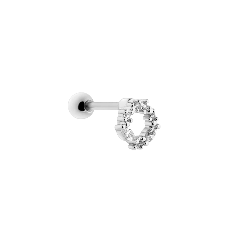 Karma Ohr Piercing 18 Karat Vergoldet