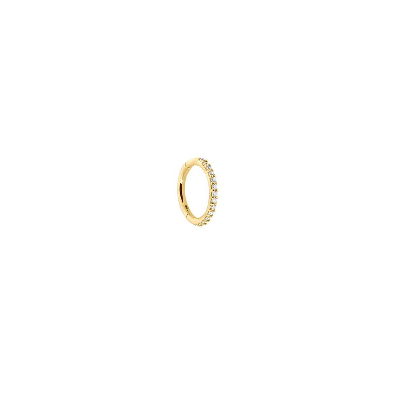 Crystal Piercing 14k Real Gold