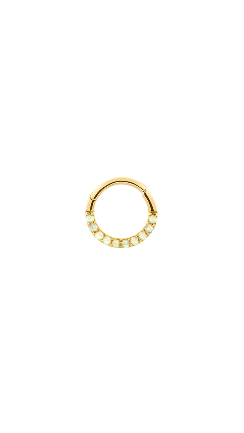 Opal Piercing 14k Real Gold