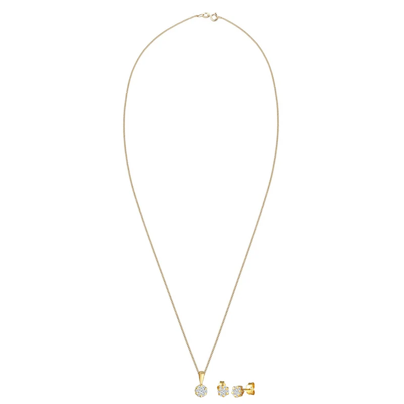 Schmuckset | Diamant ( Weiß, 0,36 ct )