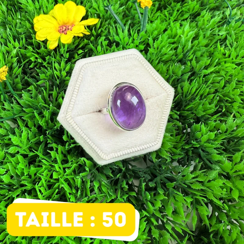 925 Silber Amethyst Ring #213