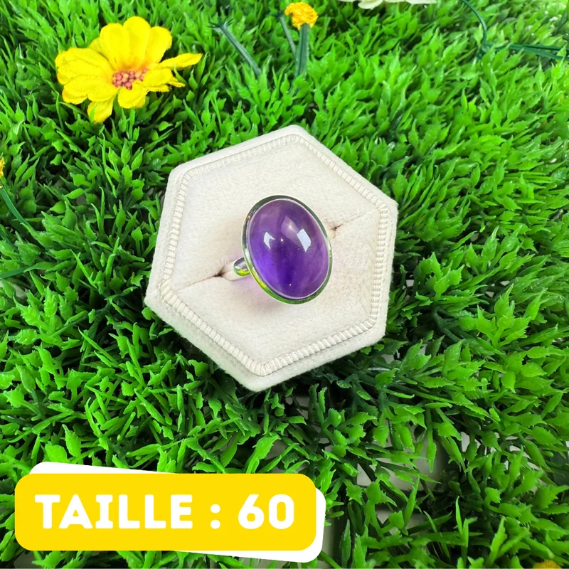 925 Silber Amethyst Ring #212
