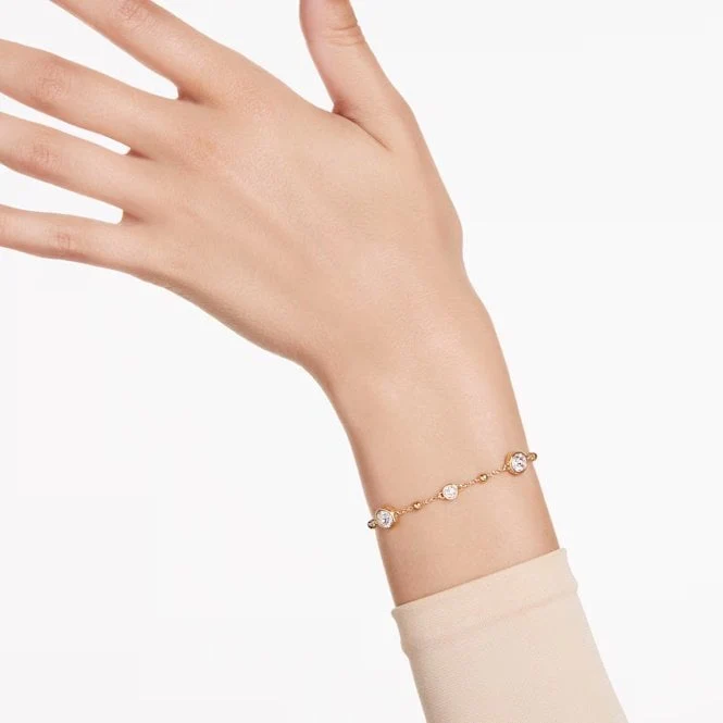 Imber Bracelet with Scattered Round-Cut White Crystal in Gold