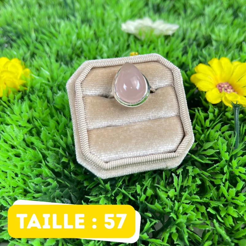 Silberring mit Rosenquarz #120