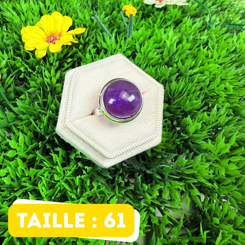 925 Silber Amethyst Ring #211