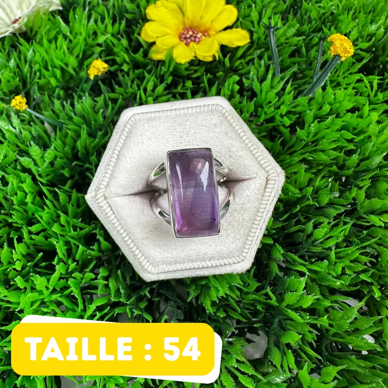 925 Silber Amethyst Ring #207
