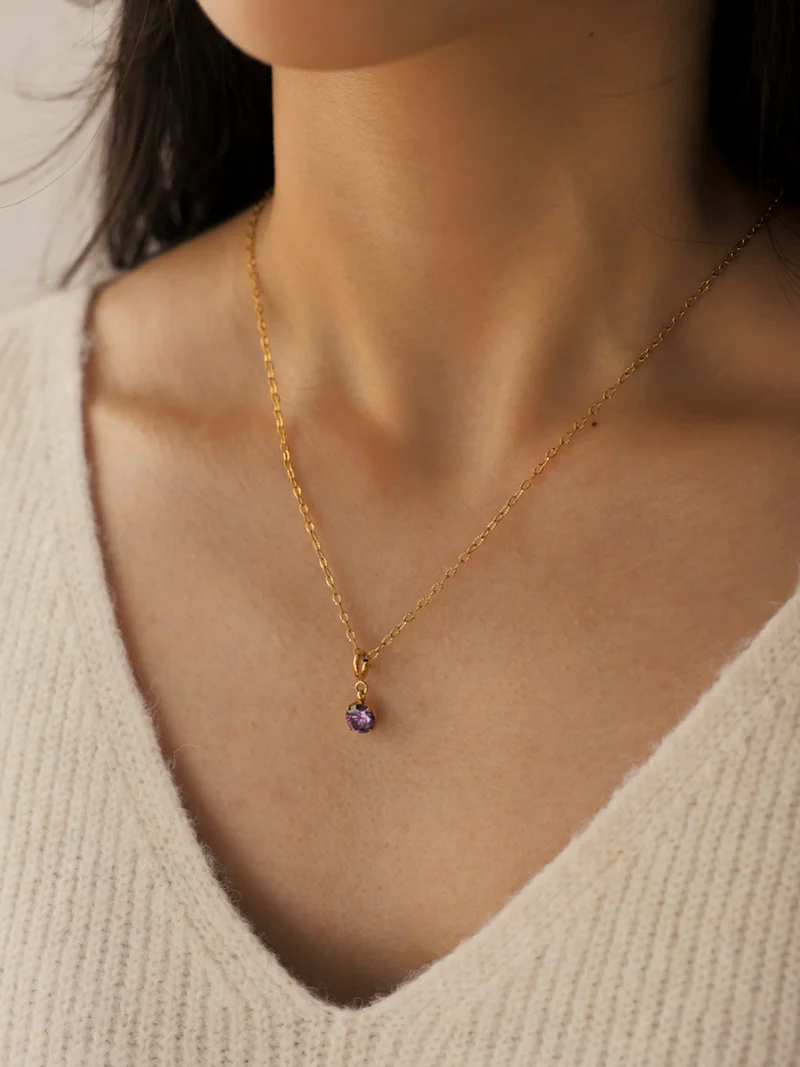 Crystal Delight Purple Ketten-Charm