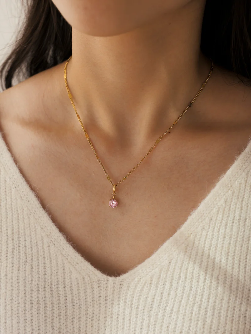 Crystal Delight Pink Ketten-Charm