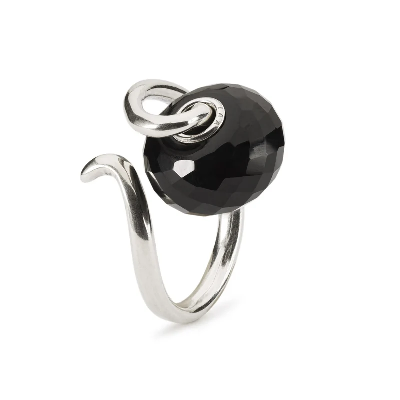 Schwarzer Onyx Liebesranken Fantasy Ring