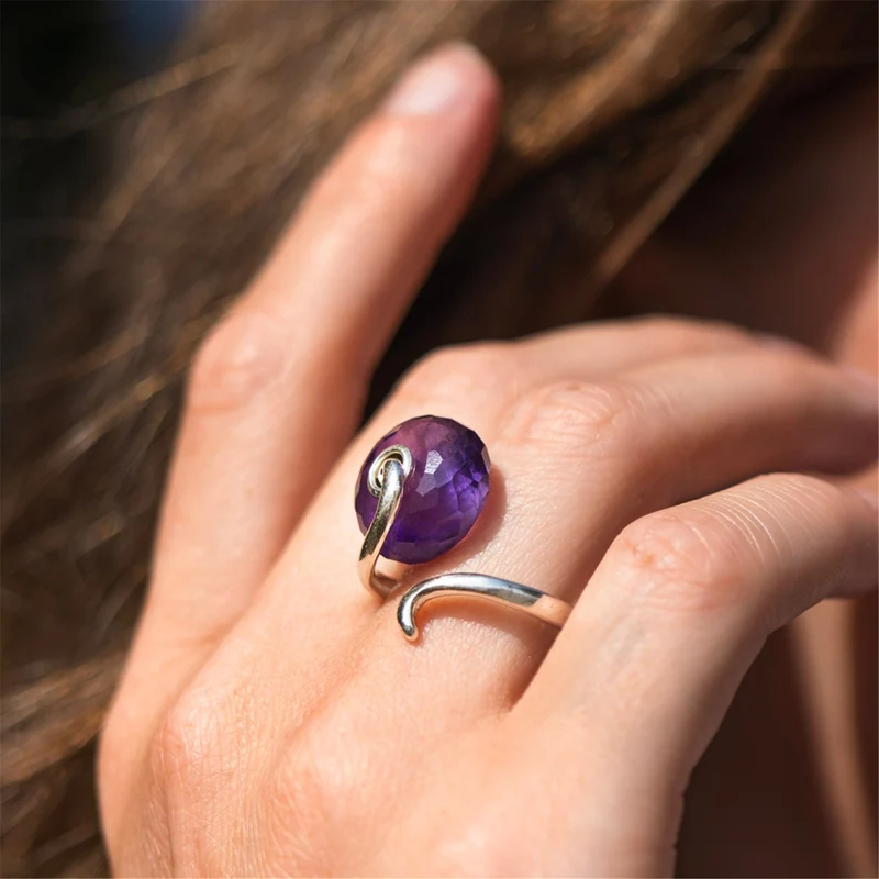Amethyst Liebesranken Fantasy Ring